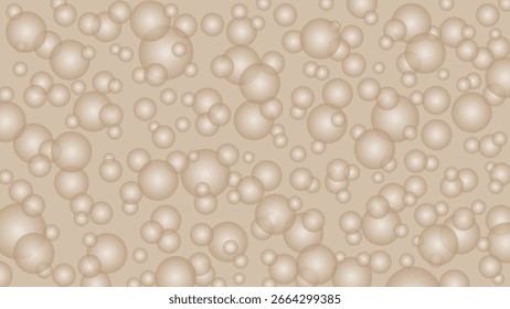 Seamless pattern with brown drops. Brown water background. Magic water drops wallpaper.