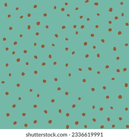 Seamless pattern with brown heels on a blue background. Vector illustration.