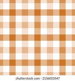 Seamless pattern with brown plaid