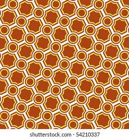 Seamless pattern with brown tiles