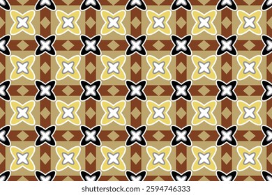 Seamless pattern with brown tone. Design for tile, carpet, cover, wallpaper, wrapping paper, fabric, clothing, bag, and decoration.