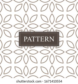 Seamless pattern with brown and white color. -  Vector.