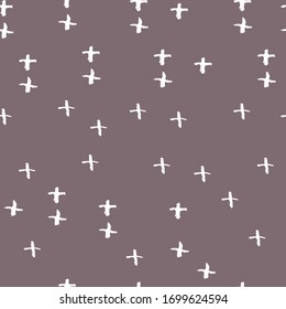 Diseño de rejilla de tiza en tonos blancos marrones, textura abstracta de fondo escandinava simple. tendencia de la temporada. Se puede utilizar para telas de envoltura de regalo, papel tapiz. Vector