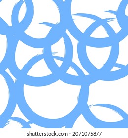 Seamless pattern with brush dots, organic design. Vector hand drawn modern textured wallpaper.
