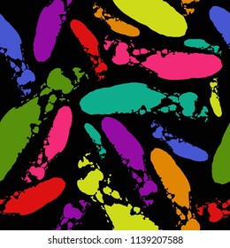 Seamless pattern with brush strokes
