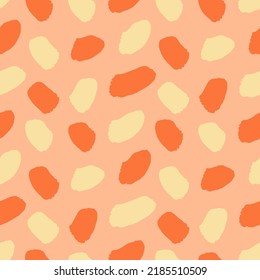 Seamless pattern with brush strokes elements. Vector illustration.