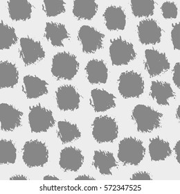 Seamless pattern with brush strokes. Ink hand drawn background. Animal skin pattern.