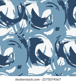 Seamless pattern with brush strokes. Vector illustration.