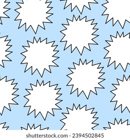 seamless pattern with bubble cloud in vector.simple linear pattern in flat style. design for fabric print wallpaper background