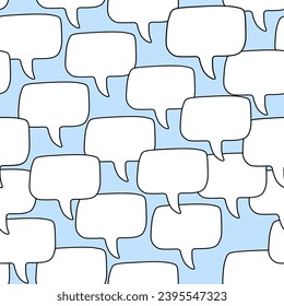 seamless pattern with bubble cloud in vector.simple linear pattern in flat style. design for fabric print wallpaper background