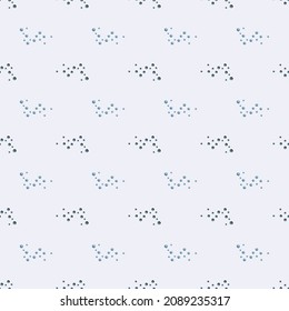 Seamless pattern bubbles on light gray background. Abstract texture of soap for any purpose. Geometric template for textile fabric design. Simple vector ornament.