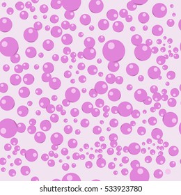 Seamless pattern: bubbles on the water surface