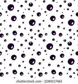 Seamless pattern with bubbles. Water bubbles pattern. Vector illustration