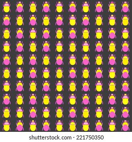 Seamless pattern with bugs