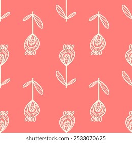Seamless pattern bugs, insects, flowers. Template for printing, screensavers; pattern for textiles, cover, banner template in social networks.