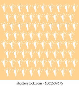 Seamless pattern bulb vector image