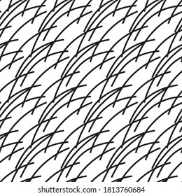 Seamless pattern with bulge oblique black bands