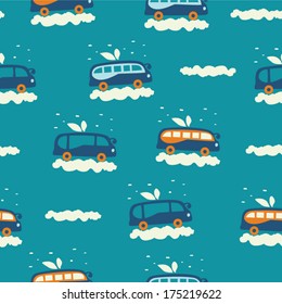 Seamless pattern - Bus collection Seamless pattern can be used for pattern fills, wallpapers, web page backgrounds. 
