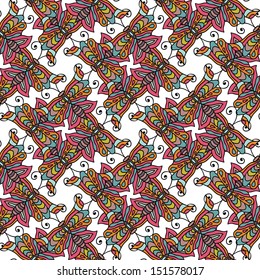 Seamless Pattern With Butterflies