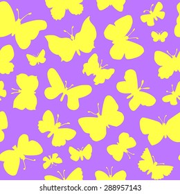 Seamless pattern with butterflies
