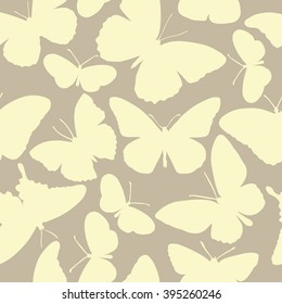 Seamless pattern with butterflies