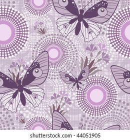 seamless pattern with butterflies