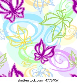 seamless pattern with butterflies