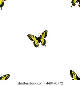 Seamless pattern with butterflies. Vector illustration