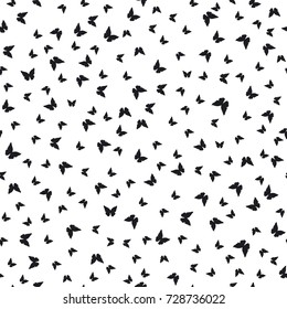 Seamless pattern with butterflies.Vector background