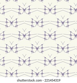 Seamless pattern - butterflies.Vector illustration. 