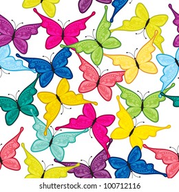Seamless pattern of butterfly