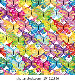 Seamless pattern of butterfly