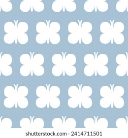 seamless pattern, butterfly art surface design for fabric scarf and decor