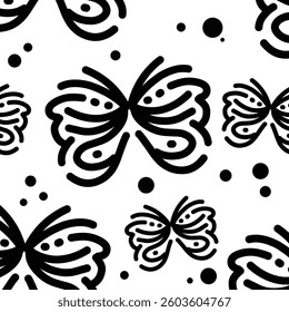 seamless pattern butterfly ornament design 