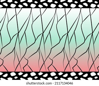 Seamless pattern. Butterfly tracery white, pink and green background. Abstract japanese background. Vector. svg