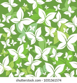 Seamless pattern butterfly vector design