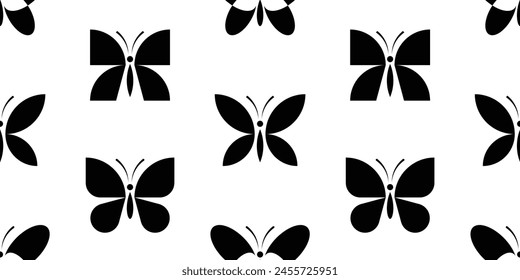 Seamless pattern with Butterflys. isolated on white background