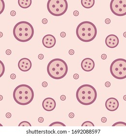 Seamless pattern button vector icon. Flat design.