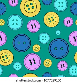 seamless pattern of buttons