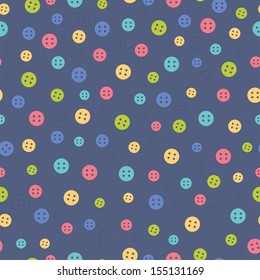 Seamless pattern of buttons