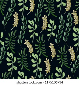 Seamless pattern with cacti on a pink background