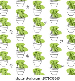 Diseño de la planta de cactus sin foco 01