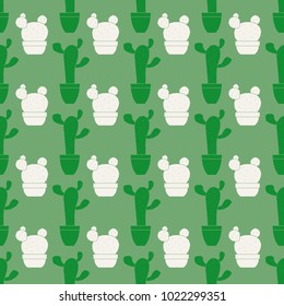 Seamless pattern with cactus for your design