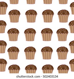 Seamless pattern with cake for banner, card, invitation, textile, fabric, wrapping paper.