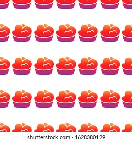 seamless pattern with cakes illustration