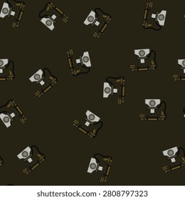 seamless pattern call telephone retro cartoon. vintage contact, symbol dial, handsign business call telephone retro sign vector