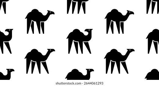 Padrão contínuo com logotipo Camel. isolado no fundo branco
