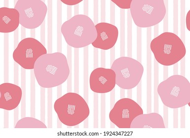 seamless pattern with camellia for banners, greeting cards, flyers, social media wallpapers, etc.