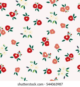 Seamless Pattern Camellia Illustration Stock Vector Royalty Free Shutterstock