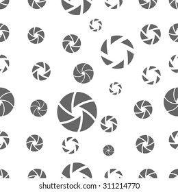 seamless pattern with camera shutter